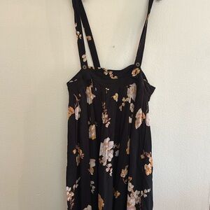Kimchi Blue midi skirt with overall straps